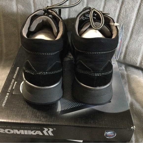 Romika Victoria 5 Black Waterproof Hiking Ankle Boots - Picture 5 of 13